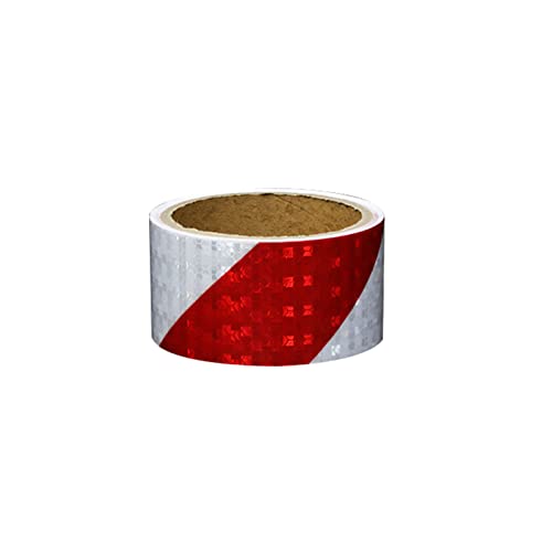 Selbstklebendes Klebeband, reflektierende Aufkleber for Auto, LKW, Motorrad, Boot, Anhänger, Wohnmobil, Helme bei Nacht(Red White) von YHNNH