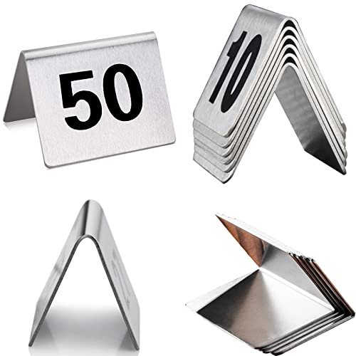 Stapelbare Tischnummernkarten mit den Nummern 1–50 und 1–100, perfekt for Restaurants, Einrichtungen und besondere Veranstaltungen(1 to 100) von YHNNH