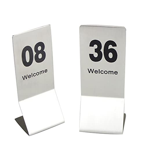 Tischnummernschilder, Tischkarten mit den Nummern 1 bis 25/50, ideal for rustikale Empfänge, Bankette, Cafés, Restaurants(1 to 50) von YHNNH