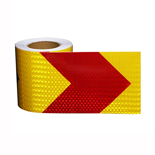 Warnband, hochintensives Reflektorband, Markierungsband for Außentreppen(Red) von YHNNH