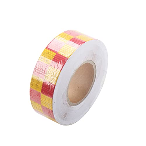 Warnband Hochintensives Reflektorband Selbstklebendes Reflektorband zur Markierung von Absperrbändern(Red) von YHNNH