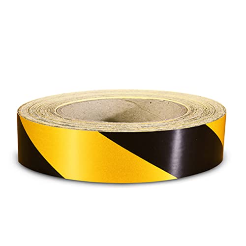 Warnband PVC Selbstklebendes Band Reflektierendes Band Absperrband(Width 4 Cm) von YHNNH