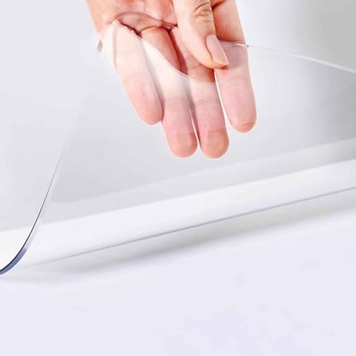 YHNNH PVC-Tischschutz, durchsichtige Tischdecke, transparent, wasserdicht, Kristall-Tischabdeckung, 90 x 200 cm/100 x 120 cm, Kunststoff-Vinyl-Tischfolie, rechteckig, für Picknick-Partys im Freie YHNNH PVC-Tischschutz, durchsichtige Tischdecke, transparent, wasserdicht, Kristall-Tischabdeckung, 90 x 200 cm/100 x 120 cm, Kunststoff-Vinyl-Tischfolie, rechteckig, für Picknick-Partys im Freie von YHNNH