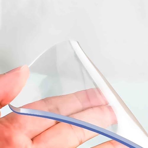 YHNNH Transparente Tischdecken-Schutzhülle in Sondergröße, 2 mm Dicker Tischschutz für Esszimmertische, transparente PVC-Kunststoff-Tischfolie für Küchentischunterlage mit Holzmaserung (100 x 300 YHNNH Transparente Tischdecken-Schutzhülle in Sondergröße, 2 mm Dicker Tischschutz für Esszimmertische, transparente PVC-Kunststoff-Tischfolie für Küchentischunterlage mit Holzmaserung (100 x 300 von YHNNH