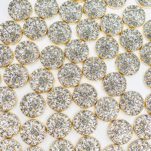 Kleine Strass-Kristall-Dekorationen, rund, Legierung, gewölbte Rückseite, Verzierungen zum Basteln, handgefertigt, kein Nähloch, Knopf-Brosche, Hochzeitsstrauß, Haarschleife, Blumendekorationen, 10 mm Kleine Strass-Kristall-Dekorationen, rund, Legierung, gewölbte Rückseite, Verzierungen zum Basteln, handgefertigt, kein Nähloch, Knopf-Brosche, Hochzeitsstrauß, Haarschleife, Blumendekorationen, 10 mm von YHOTA
