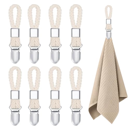 YHSKJCD 8 Stück Handtuch Klammern,aufhänger für handtücher,Geschirrtücher Halter,Haken für Handtücher,Handtuchclips mit Schlaufen,handtuchaufhänger ohne nähen,beige Haken YHSKJCD 8 Stück Handtuch Klammern,aufhänger für handtücher,Geschirrtücher Halter,Haken für Handtücher,Handtuchclips mit Schlaufen,handtuchaufhänger ohne nähen,beige Haken von YHSKJCD