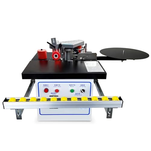 Desktop-Kantenanleimmaschine, 1200 W, gebogene gerade Kantenanleimmaschine mit Geschwindigkeitsregelung 2–6 m/min, doppelseitige Klebe-Holzbearbeitungs-Anleimmaschine für Zuhause, Baustellen, Fabriken Desktop-Kantenanleimmaschine, 1200 W, gebogene gerade Kantenanleimmaschine mit Geschwindigkeitsregelung 2–6 m/min, doppelseitige Klebe-Holzbearbeitungs-Anleimmaschine für Zuhause, Baustellen, Fabriken von YHUEGH