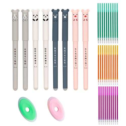 YHUIKXIN Radierbarer Kugelschreiber, 8 Stück Farbe Tintenroller Radierbar 0.35mm Cartoon Löschbarer Stift mit 30 Nachfüllungen und 2 Radiergummis Gelstiften für Kinder Studenten Schule Büro YHUIKXIN Radierbarer Kugelschreiber, 8 Stück Farbe Tintenroller Radierbar 0.35mm Cartoon Löschbarer Stift mit 30 Nachfüllungen und 2 Radiergummis Gelstiften für Kinder Studenten Schule Büro von YHUIKXIN