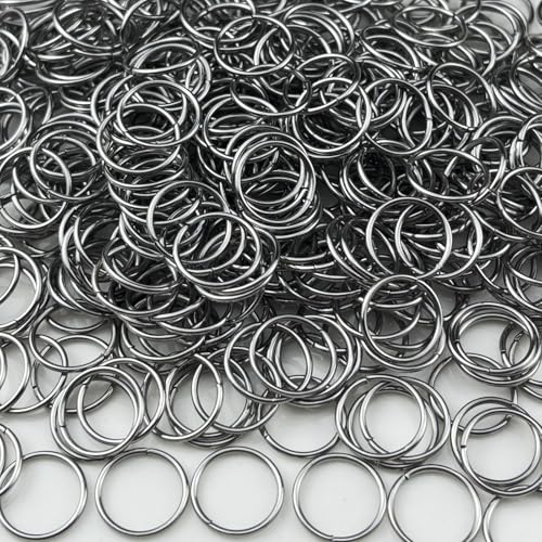 500 Stück 12 mm Edelstahl Binderinge Verbindungsringe für DIY Handwerk Schmuckherstellung Halsketten Armband Ohrringe Schlüsselanhänger von YHYPOCI