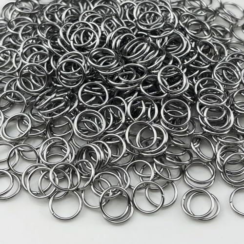 500 Stück 9 mm Edelstahl Binderinge Verbindungsringe für DIY Handwerk Schmuckherstellung Halsketten Armband Ohrringe Schlüsselanhänger von YHYPOCI