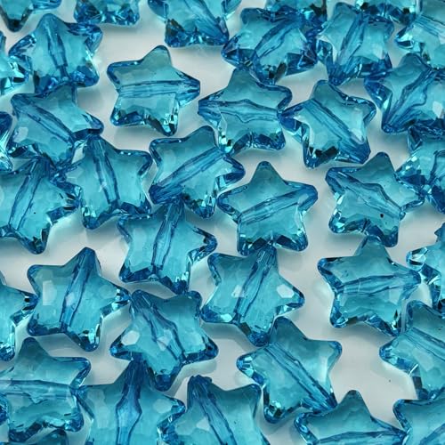 Acryl-Kristall-Sternperlen, Sternform, facettierte Perlen für Schmuckherstellung, Armband, Halskette, Schlüsselanhänger, DIY, Handwerk, 50 Stück, dunkles Seeblau Acryl-Kristall-Sternperlen, Sternform, facettierte Perlen für Schmuckherstellung, Armband, Halskette, Schlüsselanhänger, DIY, Handwerk, 50 Stück, dunkles Seeblau von YHYPOCI