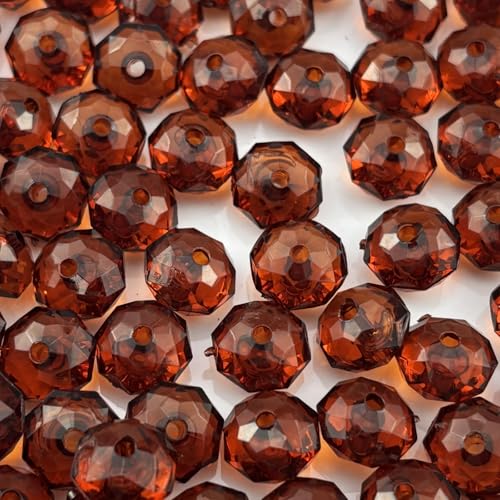 YHYPOCI Acryl-Kristallperlen, 8 mm, facettierte Rondelle, Acryl-Abstandshalter für Windspiele, Armbänder, Halsketten, Ohrringe, Schlüsselanhänger, Schmuckherstellung, Basteln, dunkler Kaffee, 400 YHYPOCI Acryl-Kristallperlen, 8 mm, facettierte Rondelle, Acryl-Abstandshalter für Windspiele, Armbänder, Halsketten, Ohrringe, Schlüsselanhänger, Schmuckherstellung, Basteln, dunkler Kaffee, 400 von YHYPOCI
