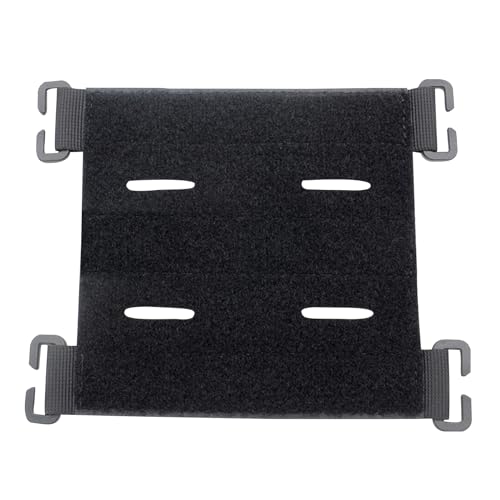 YHZNAGEM Großes Molle Patch Panel Taktische Patches Molle Befestigung mit Schneidschlaufe für Outdoor Rucksack Taktische Weste (Schwarz) von YHZNAGEM