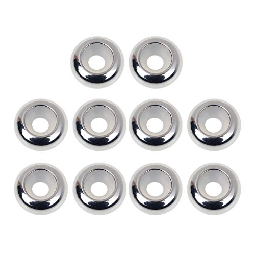 YIBOZI 10 Stück Edelstahl-Gummi-Einsatz-Stopper Abstandshalter zum Hinzufügen eines Perlenarmbands YIBOZI 10 Stück Edelstahl-Gummi-Einsatz-Stopper Abstandshalter zum Hinzufügen eines Perlenarmbands von YIBOZI