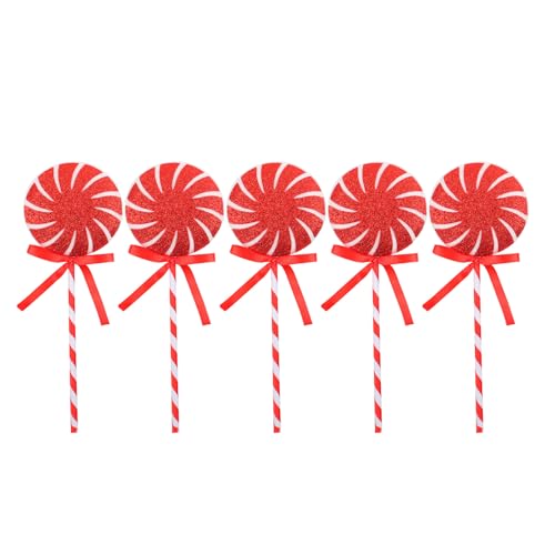 YIBOZI Bunte Weihnachts-Süßigkeitenstangen, Ornament, zarter Weihnachtsbaum, Zuckerstangen, Dekoration für eine warme und angenehme Szene von YIBOZI