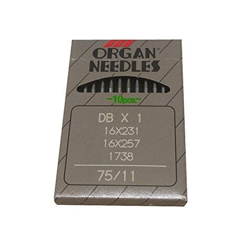 yicbor Industrie Steppstich Nähnadeln für Organ, dbx1 16 x 231 16 x 257 1738 Größe 75/11 von YICBOR