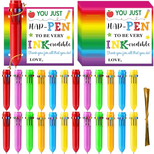 YIDAKO 24-teiliges Set zum Jahresende für Studenten, Kindergarten-Abschlussgeschenke, 10-in-1 mehrfarbiger Kugelschreiber und Wunschkarten für Klassenkameraden, Geschenkaustausch und Vorschule YIDAKO 24-teiliges Set zum Jahresende für Studenten, Kindergarten-Abschlussgeschenke, 10-in-1 mehrfarbiger Kugelschreiber und Wunschkarten für Klassenkameraden, Geschenkaustausch und Vorschule von YIDAKO