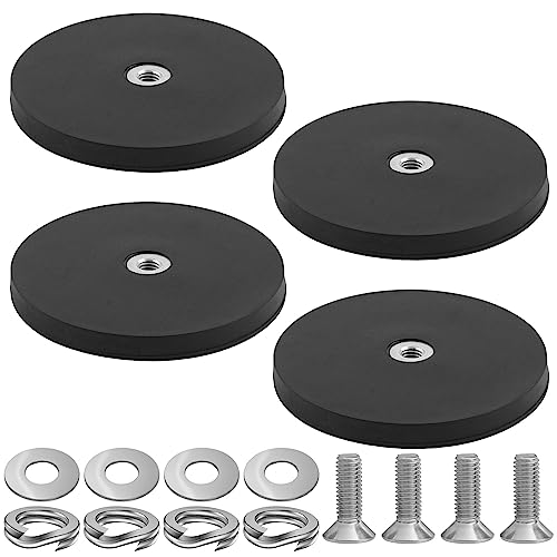 YIDM Neodym Magnete mit Loch Groß 4 Stück Neodym Magnete Extra Stark Magnet mit Gewinde D43 X 6mm M4 Magneten Schraubbar Flach Senkkopf für Schrauben Öse Oder Haken Schwarz YIDM Neodym Magnete mit Loch Groß 4 Stück Neodym Magnete Extra Stark Magnet mit Gewinde D43 X 6mm M4 Magneten Schraubbar Flach Senkkopf für Schrauben Öse Oder Haken Schwarz von YIDM