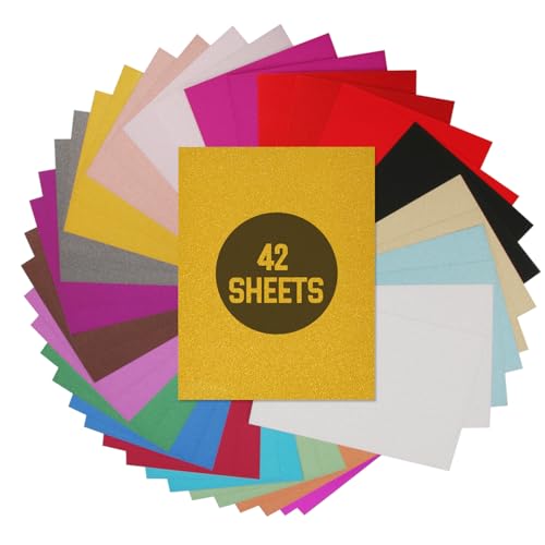 YIEMI Glitter Cardstock, 42 Blätter 21 Farben farbiger Cardstock, A4 Glitter Papier für Papier Handwerk, Kunst und DIY Karten machen YIEMI Glitter Cardstock, 42 Blätter 21 Farben farbiger Cardstock, A4 Glitter Papier für Papier Handwerk, Kunst und DIY Karten machen von YIEMI