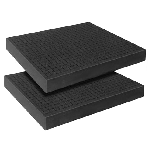 Pick and Pluck Schaumstoffplatten, 40,6 x 30,5 x 5,1 cm, Schaumstoffeinlage für Kamera-Aufbewahrung, Handwerk, Werkzeugkasten, Aufbewahrungsschublade, 2 Stück von YIENFBEV