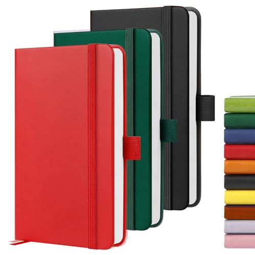 A6-Notizbuch, Taschennotizbücher, 160 linierte Seiten, kleines Leder-Tagebuch, Notizbuch für Damen und Herren, Arbeit, Büro, Schule, fester Einband, A6, kleiner Notizblock mit Stifthalter, 9,5 x 14,5 A6-Notizbuch, Taschennotizbücher, 160 linierte Seiten, kleines Leder-Tagebuch, Notizbuch für Damen und Herren, Arbeit, Büro, Schule, fester Einband, A6, kleiner Notizblock mit Stifthalter, 9,5 x 14,5 von YIEO