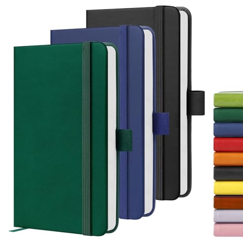 A6-Notizbuch, Taschennotizbücher, 160 linierte Seiten, kleines Leder-Tagebuch, Notizbuch für Damen und Herren, Arbeit, Büro, Schule, fester Einband, A6, kleiner Notizblock mit Stifthalter, 9,5 x 14,5 A6-Notizbuch, Taschennotizbücher, 160 linierte Seiten, kleines Leder-Tagebuch, Notizbuch für Damen und Herren, Arbeit, Büro, Schule, fester Einband, A6, kleiner Notizblock mit Stifthalter, 9,5 x 14,5 von YIEO