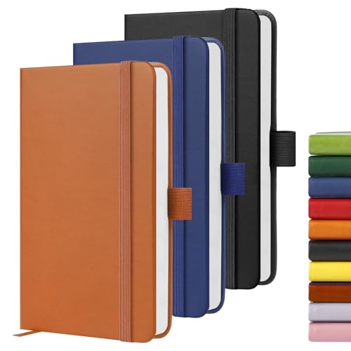 A6-Notizbuch, Taschennotizbücher, 160 linierte Seiten, kleines Leder-Tagebuch, Notizbuch für Damen und Herren, Arbeit, Büro, Schule, fester Einband, A6, kleiner Notizblock mit Stifthalter, 9,5 x 14,5 A6-Notizbuch, Taschennotizbücher, 160 linierte Seiten, kleines Leder-Tagebuch, Notizbuch für Damen und Herren, Arbeit, Büro, Schule, fester Einband, A6, kleiner Notizblock mit Stifthalter, 9,5 x 14,5 von YIEO