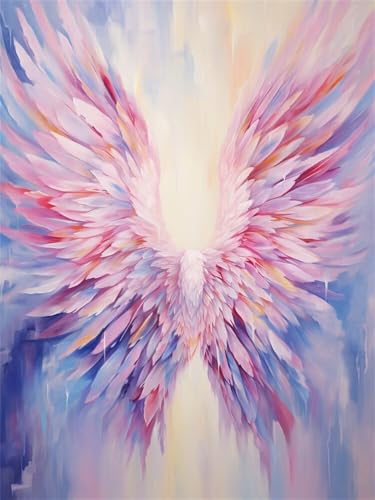 Diamond Painting Erwachsene Buntes Diamant Painting Bilder Flügel, 5D Diamond-Painting Groß 80x120cm, DIY Diamant Malerei Set Mosaikherstellung Bastelset als Geschenk für Wanddekoration -RD1316 von YIFEIYANYFY