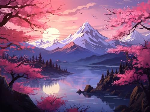 Diamond Painting Erwachsene Verschneiter Fluss Diamant Painting Bilder Landschaft, 5D Diamond-Painting Groß 100x70cm, DIY Diamant Malerei Set Mosaikherstellung Bastelset für Wanddekoration -RD164 Diamond Painting Erwachsene Verschneiter Fluss Diamant Painting Bilder Landschaft, 5D Diamond-Painting Groß 100x70cm, DIY Diamant Malerei Set Mosaikherstellung Bastelset für Wanddekoration -RD164 von YIFEIYANYFY