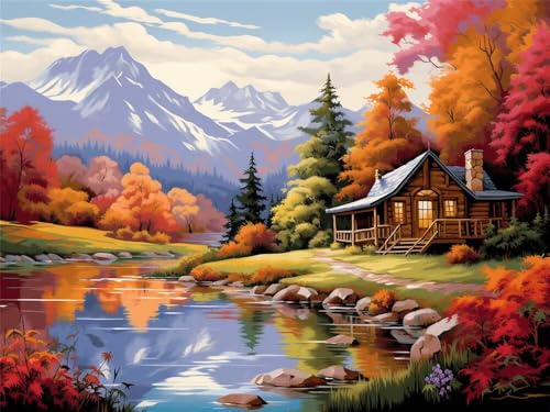 Diamond Painting Fluss Snowy Mountains xxl 100x70 cm, 5D Diamant Painting Bilder für Erwachsene und Anfänger, DIY Diamond Painting Set Landschaft Diamant Kunst Malerei für Home Wand Décor -RD637 Diamond Painting Fluss Snowy Mountains xxl 100x70 cm, 5D Diamant Painting Bilder für Erwachsene und Anfänger, DIY Diamond Painting Set Landschaft Diamant Kunst Malerei für Home Wand Décor -RD637 von YIFEIYANYFY