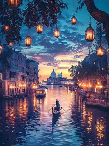 Diamond Painting Landschaft xxl 50x70cm, 5D Diamant Painting Bilder für Erwachsene und Anfänger, DIY Diamond Painting Set Venedig Full Drill Diamant Kunst Malerei Kits für Home Wand Décor -RD970 Diamond Painting Landschaft xxl 50x70cm, 5D Diamant Painting Bilder für Erwachsene und Anfänger, DIY Diamond Painting Set Venedig Full Drill Diamant Kunst Malerei Kits für Home Wand Décor -RD970 von YIFEIYANYFY