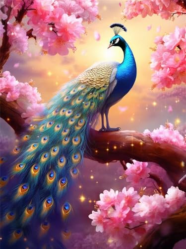 Diamond Painting Pfau xxl 60x80 cm, 5D Diamant Painting Bilder für Erwachsene und Anfänger, DIY Diamond Painting Set Bäume Full Drill Diamant Kunst Malerei Stickerei Kits für Home Wand Décor -RD981 Diamond Painting Pfau xxl 60x80 cm, 5D Diamant Painting Bilder für Erwachsene und Anfänger, DIY Diamond Painting Set Bäume Full Drill Diamant Kunst Malerei Stickerei Kits für Home Wand Décor -RD981 von YIFEIYANYFY