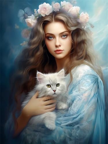 Diamond Painting Prinzessin xxl 70x100cm, 5D Diamant Painting Bilder für Erwachsene und Anfänger, DIY Diamond Painting Set Katze Full Drill Diamant Kunst Malerei Kits für Home Wand Décor -RD958 Diamond Painting Prinzessin xxl 70x100cm, 5D Diamant Painting Bilder für Erwachsene und Anfänger, DIY Diamond Painting Set Katze Full Drill Diamant Kunst Malerei Kits für Home Wand Décor -RD958 von YIFEIYANYFY