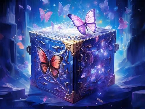 Diamond Painting Schmetterling xxl 80x50 cm, 5D Diamant Painting Bilder für Erwachsene und Anfänger, DIY Diamond Painting Set Fantasie Full Drill Diamant Kunst Malerei für Home Wand Décor -RD165 Diamond Painting Schmetterling xxl 80x50 cm, 5D Diamant Painting Bilder für Erwachsene und Anfänger, DIY Diamond Painting Set Fantasie Full Drill Diamant Kunst Malerei für Home Wand Décor -RD165 von YIFEIYANYFY