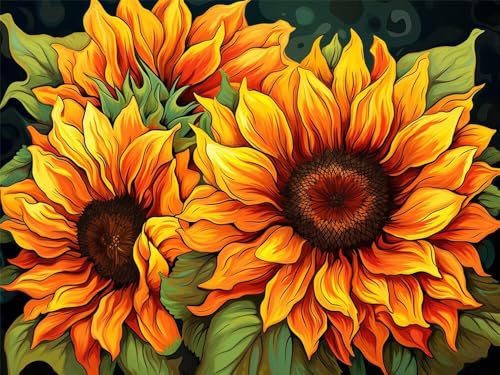 Diamond Painting Sonnenblume 50x40 cm, 5D Diamant Painting Bilder für Erwachsene und Anfänger, DIY Diamond Painting Set Blumen Full Diamant Kunst Malerei Stickerei Kits für Home Wand Décor -RD589 Diamond Painting Sonnenblume 50x40 cm, 5D Diamant Painting Bilder für Erwachsene und Anfänger, DIY Diamond Painting Set Blumen Full Diamant Kunst Malerei Stickerei Kits für Home Wand Décor -RD589 von YIFEIYANYFY
