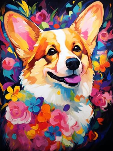Diamond Painting Tiere xxl 60x80 cm, 5D Diamant Painting Bilder für Erwachsene und Anfänger, DIY Diamond Painting Set Hund Full Drill Diamant Kunst Malerei Stickerei Kits für Home Wand Décor -RD937 Diamond Painting Tiere xxl 60x80 cm, 5D Diamant Painting Bilder für Erwachsene und Anfänger, DIY Diamond Painting Set Hund Full Drill Diamant Kunst Malerei Stickerei Kits für Home Wand Décor -RD937 von YIFEIYANYFY