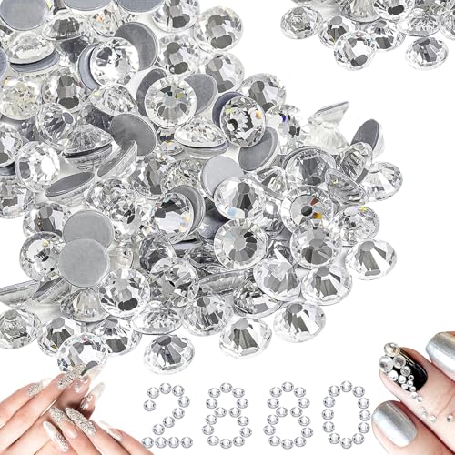 2mm Rhinestones,2880 Stücke Nagel Kristalle Strasssteine Silberne Runde Strasssteine Flatback Kristall Strasssteine für Handwerkskleidung DIY Dekoration Nägel, Kristall Weiss,SS6,2-2.1mm 2mm Rhinestones,2880 Stücke Nagel Kristalle Strasssteine Silberne Runde Strasssteine Flatback Kristall Strasssteine für Handwerkskleidung DIY Dekoration Nägel, Kristall Weiss,SS6,2-2.1mm von YIFLorine TANG