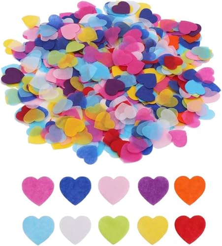 Herz Konfetti Bunt von YIFLorine TANG