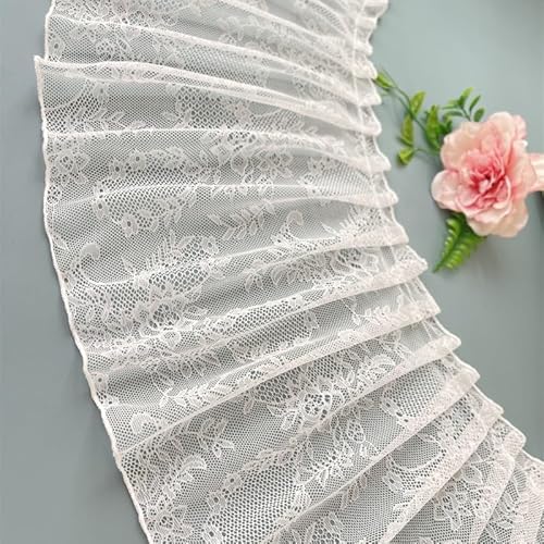YIGOOWN 23CM Breit Spitzenband Weiß Spitzenborte Spitzenbordüre Zierband Spitzenrüsche Dekoband Spitzenstoff Bänder zum Nähen Spitzen Borten für DIY Basteln Fenstervorhänge Hochzeit Deko (2 Yard) YIGOOWN 23CM Breit Spitzenband Weiß Spitzenborte Spitzenbordüre Zierband Spitzenrüsche Dekoband Spitzenstoff Bänder zum Nähen Spitzen Borten für DIY Basteln Fenstervorhänge Hochzeit Deko (2 Yard) von YIGOOWN