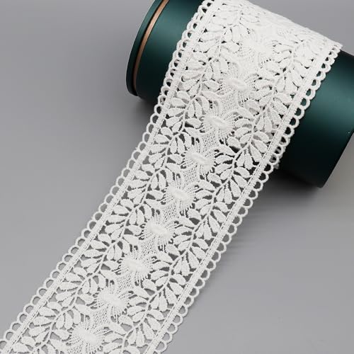 YIGOOWN Spitzenborte Weiß Spitzenbordüre 9CM Breit Universal Borten und Bänder zum Nähen Baumwollspitze Meterware Baumwollspitze Meterware Rüschenband für DIY Basteln 1M YIGOOWN Spitzenborte Weiß Spitzenbordüre 9CM Breit Universal Borten und Bänder zum Nähen Baumwollspitze Meterware Baumwollspitze Meterware Rüschenband für DIY Basteln 1M von YIGOOWN