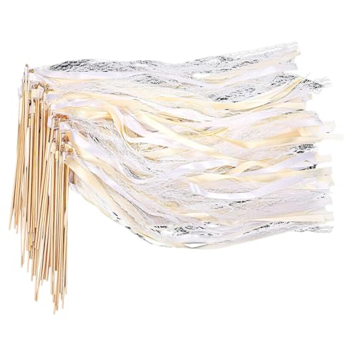 20 Stück Hochzeitswand Satinband Zauberstab für Hochzeitszeremonie, Gast, Geburtstag, Urlaub, Versammlungen, Dekorationen 20 Stück Hochzeitswand Satinband Zauberstab für Hochzeitszeremonie, Gast, Geburtstag, Urlaub, Versammlungen, Dekorationen von YIGZYCN