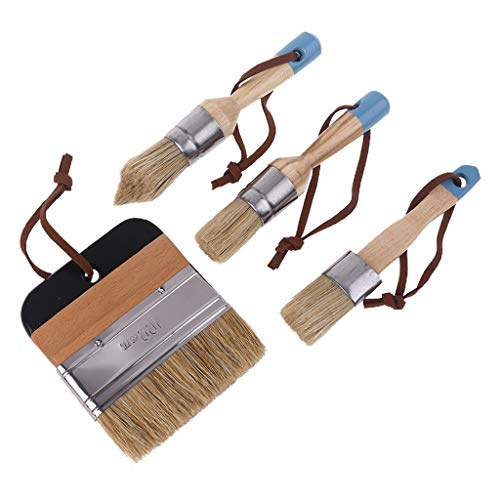 4 Stück Naturborsten Rund Flach Spitz Breit Pinsel Kreide Farbe Wachs Pinsel Zum Malen Wachsen DIY Heimdekoration Acryl Malpinsel 4 Stück Naturborsten Rund Flach Spitz Breit Pinsel Kreide Farbe Wachs Pinsel Zum Malen Wachsen DIY Heimdekoration Acryl Malpinsel von YIGZYCN