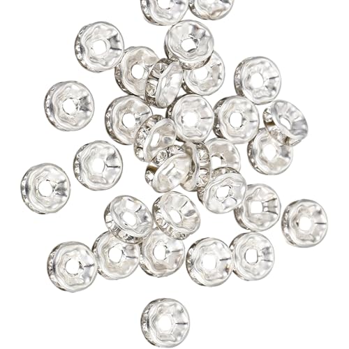 8mm Kristall Strasssteine Spacer Perlen Rondelle Lose Abstandshalterperlen Für Schmuckherstellung Und Handwerk Enthusiasten 8mm Kristall Strasssteine Spacer Perlen Rondelle Lose Abstandshalterperlen Für Schmuckherstellung Und Handwerk Enthusiasten von YIGZYCN