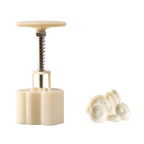 Chinesisches Mondkuchenform-Set, 50 g, Mittelherbst-Festival, Handdruck, Fondant, Mondkuchen, Dekorationen, Werkzeug, Mondkuchenform, 50 g, Hase, Mondkuchenform, 50 g, Keksstempel, Presse zum Backen Chinesisches Mondkuchenform-Set, 50 g, Mittelherbst-Festival, Handdruck, Fondant, Mondkuchen, Dekorationen, Werkzeug, Mondkuchenform, 50 g, Hase, Mondkuchenform, 50 g, Keksstempel, Presse zum Backen von YIGZYCN