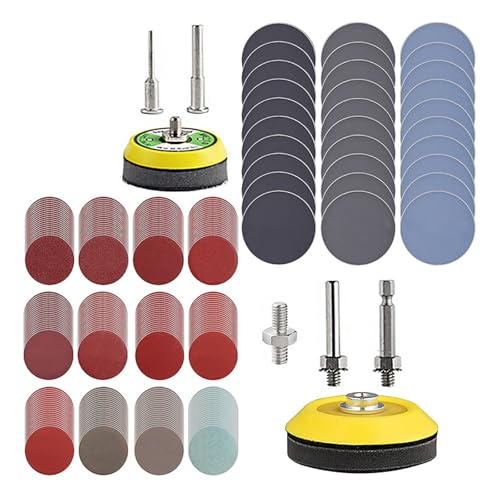 Schleifscheiben, Schleifpapier, 279 Stück, für Winkelschleifer, professionelle Holzarbeiten, Metallarbeiten, Möbelherstellung Schleifscheiben, Schleifpapier, 279 Stück, für Winkelschleifer, professionelle Holzarbeiten, Metallarbeiten, Möbelherstellung von YIGZYCN