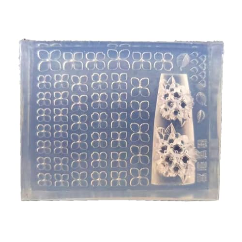 Schöne Kunst-Silikonform, verschiedene Designs, Kunstwerkzeuge, Schnitzform für Maniküre, professionelles Nagelzubehör von YIGZYCN