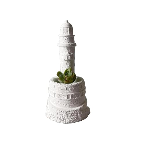 Silikonformen für Blumentöpfe, 3D-Leuchtturm, Tassenformen, handgefertigte Gipsformen, Epoxidharz-Formen für Halter von YIGZYCN