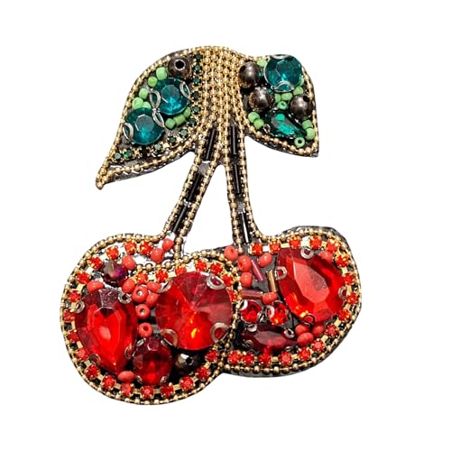 Strass-Kirschen-Applikation zum Aufnähen auf verschiedene Stoffe, einfach zu bedienen und langlebig Strass-Kirschen-Applikation zum Aufnähen auf verschiedene Stoffe, einfach zu bedienen und langlebig von YIGZYCN