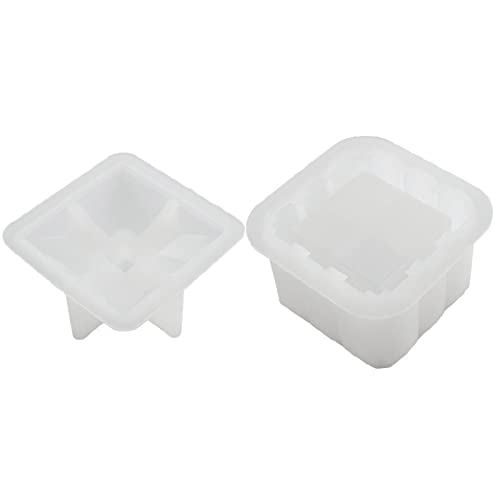YIGZYCN 3D-Aufbewahrungsbox, Epoxidharz, Gießkunstzubehör, handgefertigte Silikonharzform, Gießformen von YIGZYCN