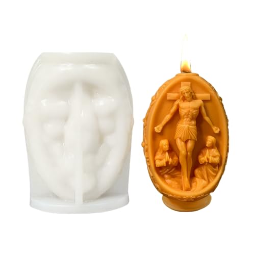 YIGZYCN 3D-Jesuseier-Eier, Kerzen, Eier, Silikonform, handgefertigte Gipsformen, Ornament, Epoxidharz-Formen von YIGZYCN